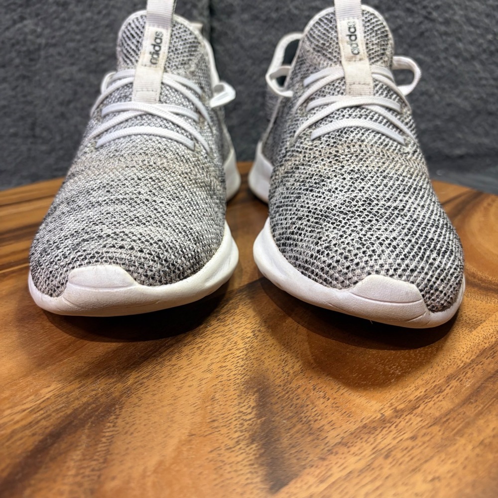 Adidas Cloudfoam Pure Womens Grey White Knit Running Shoes DB0695 Size 8 - Picture 6 of 12